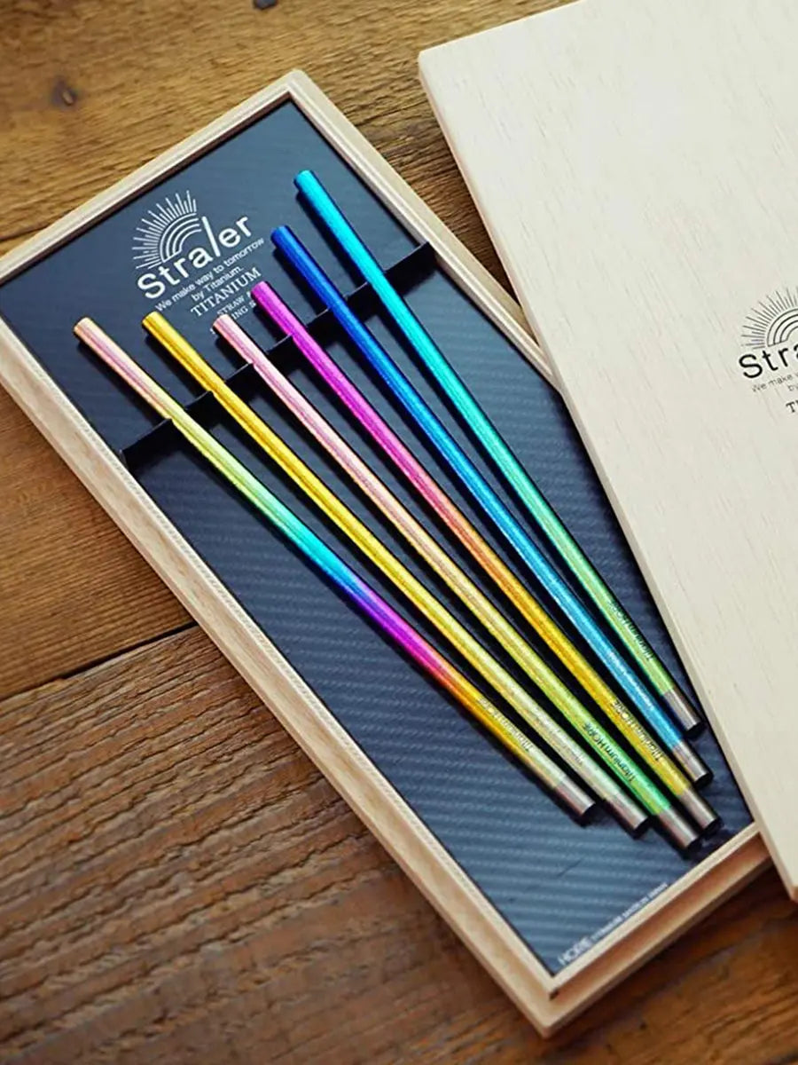 HORIE Pure Titanium Reusable Straw - Eco-Friendly Luxury (Available in 6 Colors) HORIE