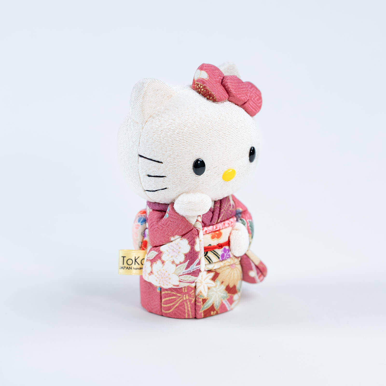Hello Kitty Lucky Cat in Pink Kimono - Authentic Japanese Maneki Neko Edition for Home Decor and Good Luck.