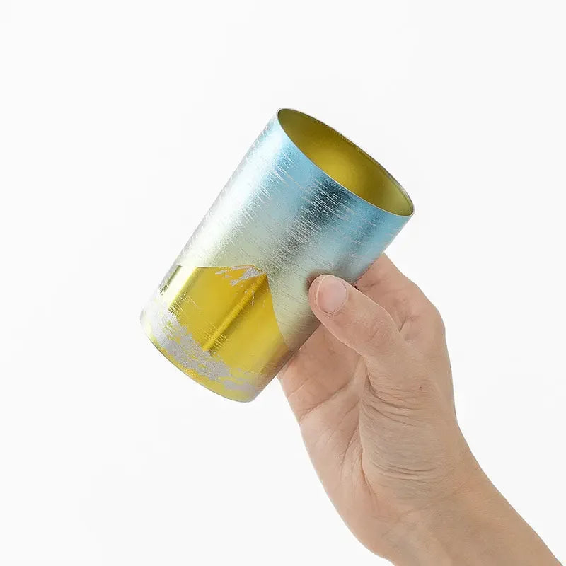 HORIE Fuji Series Double-Walled Titanium Tumbler – Gold Fuji HORIE
