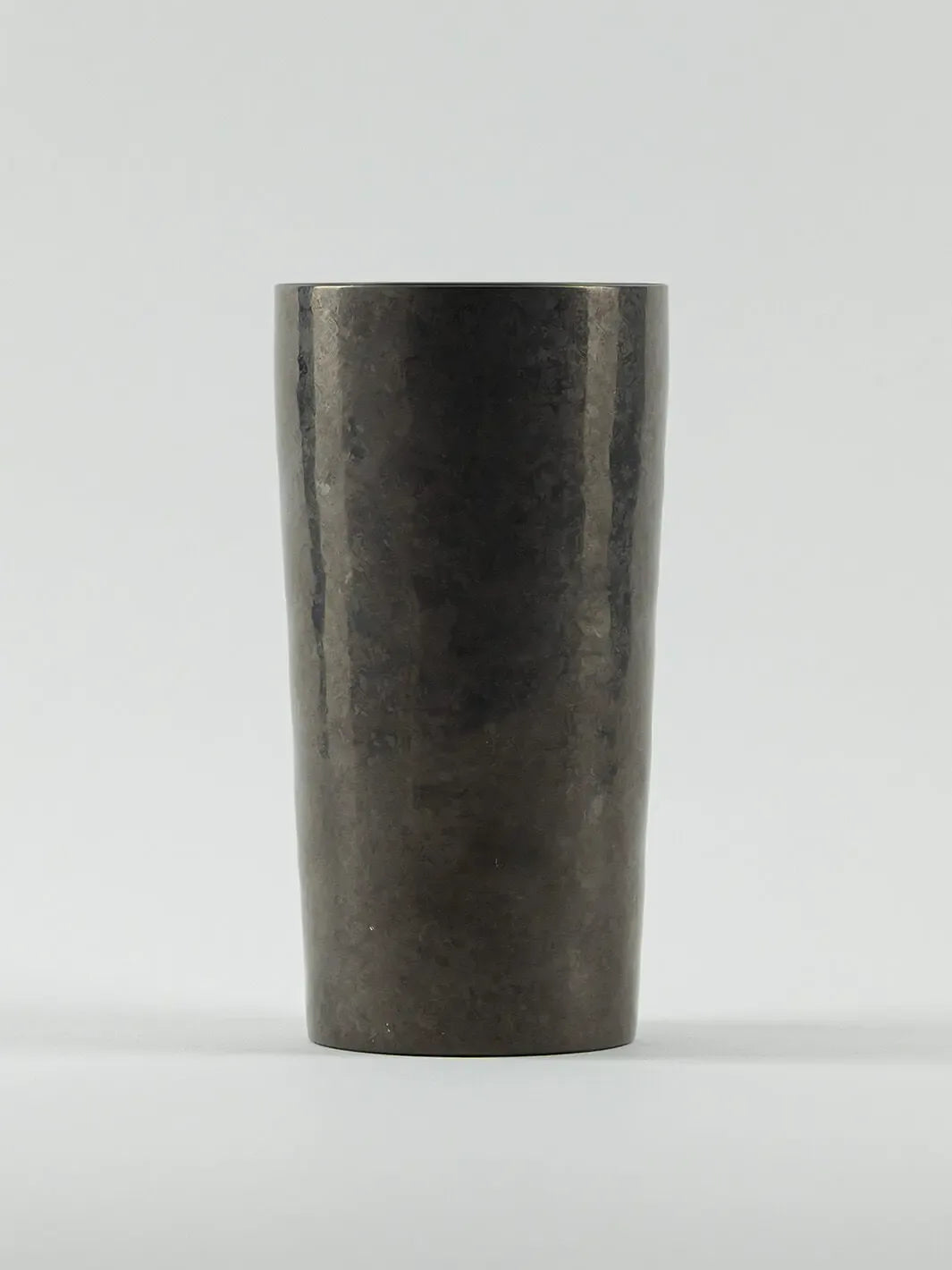 Front view of HORIE Saiko Series black titanium tumbler (350ml capacity)