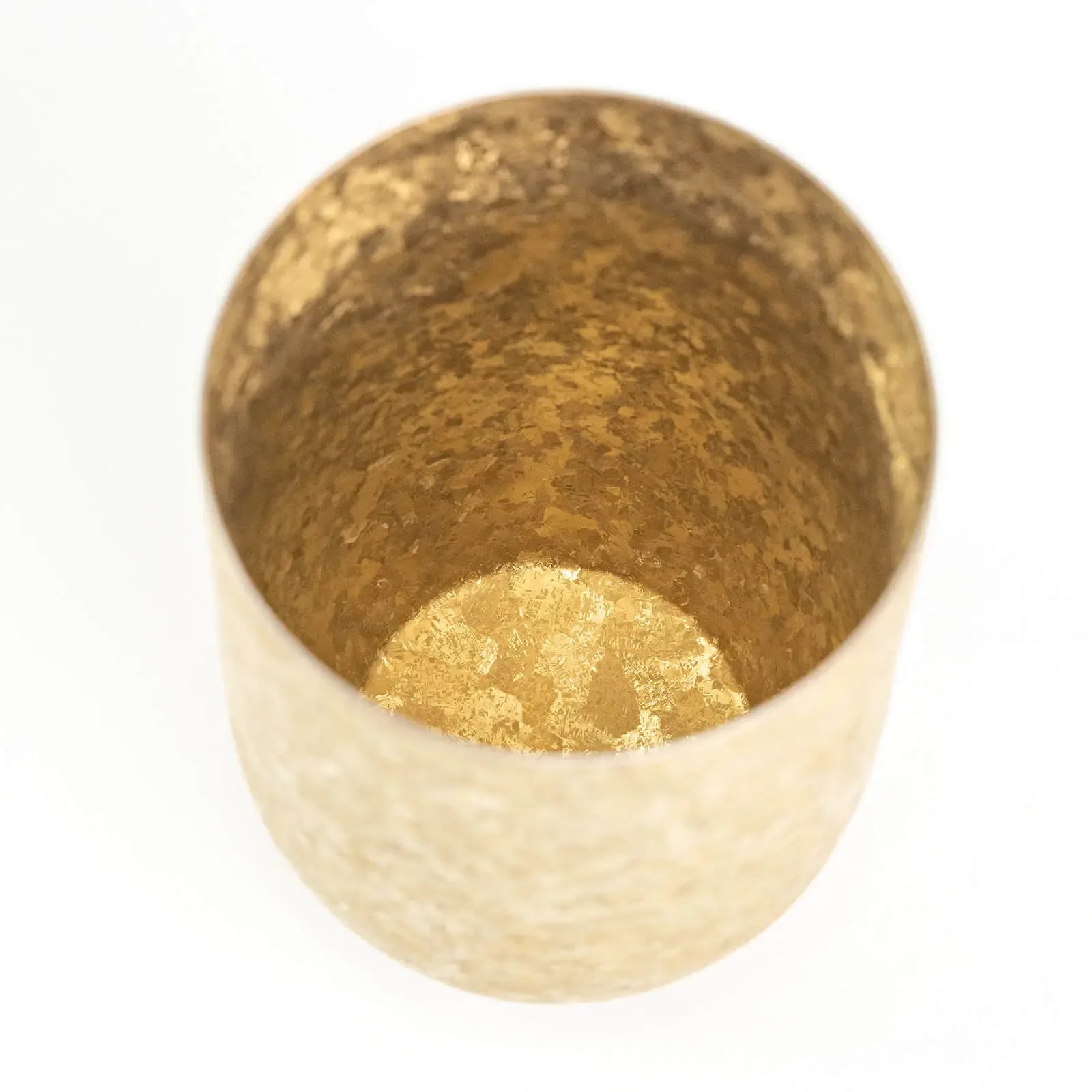Inner surface of the Horie Titanium Tumbler, uncoated for a safe and pure drinking experience.