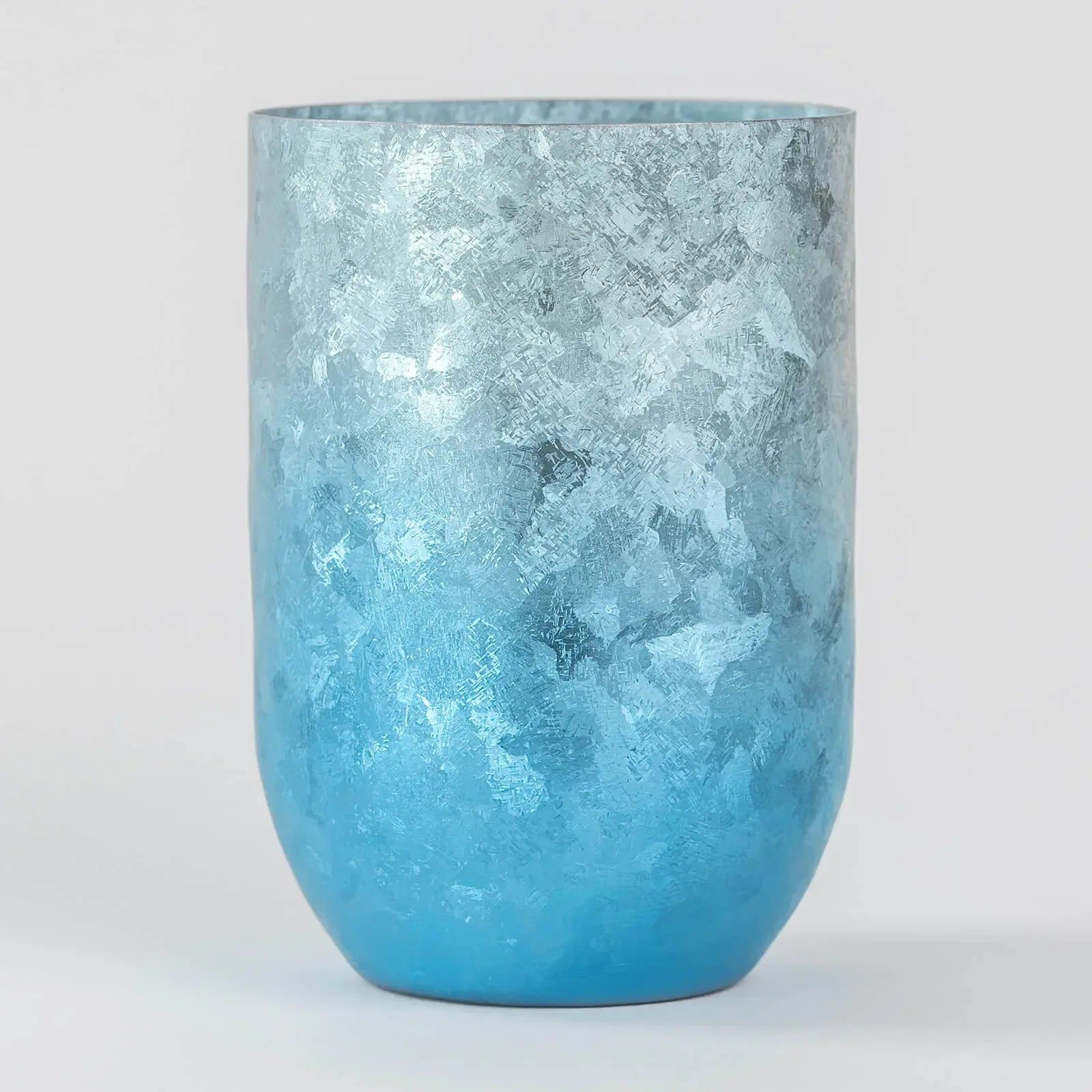 HORIE Kamazukuri 400ml Titanium Tumbler - Blue, front view.