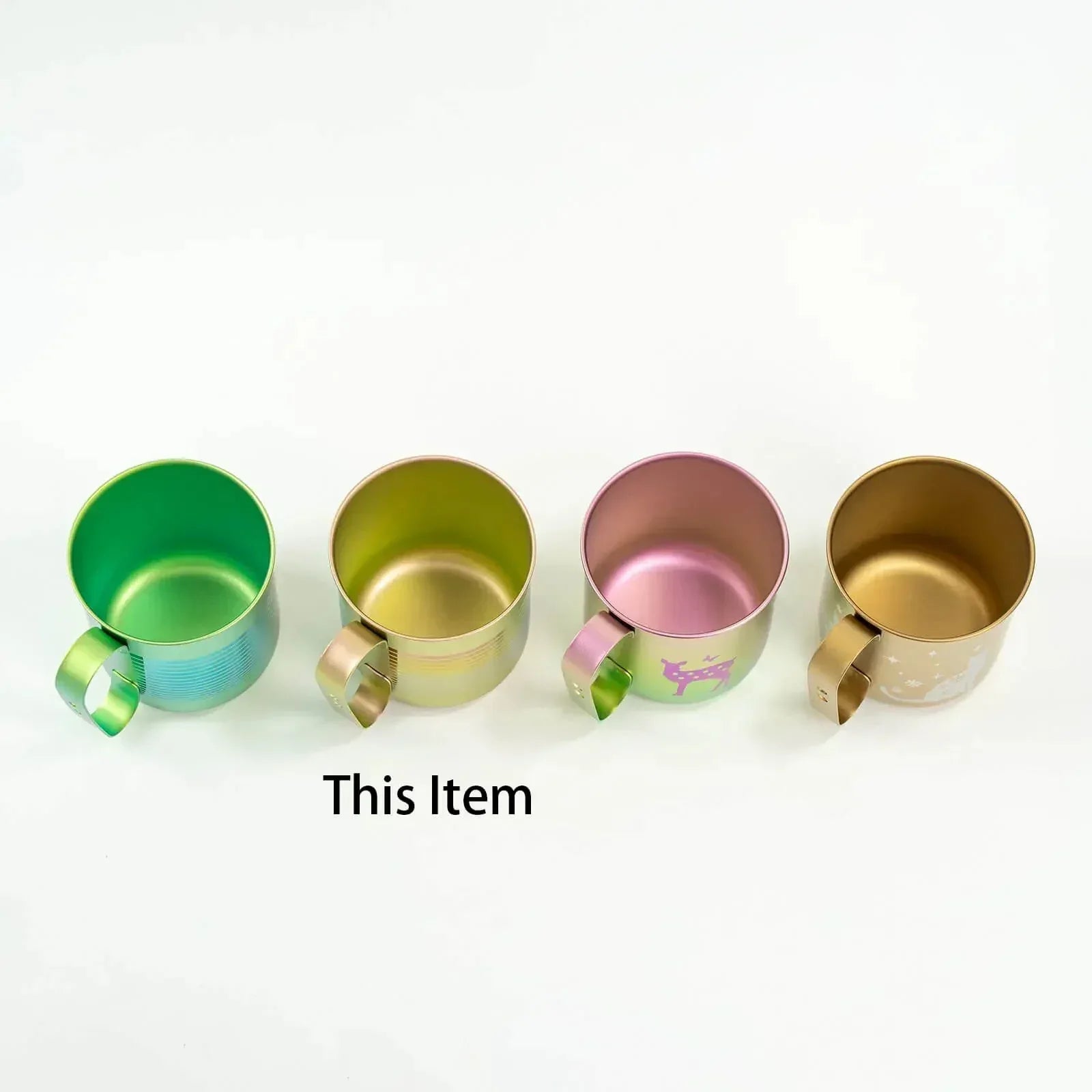 HORIE Pure Titanium Mug – 320ml Rainbow Stripe Gradient HORIE