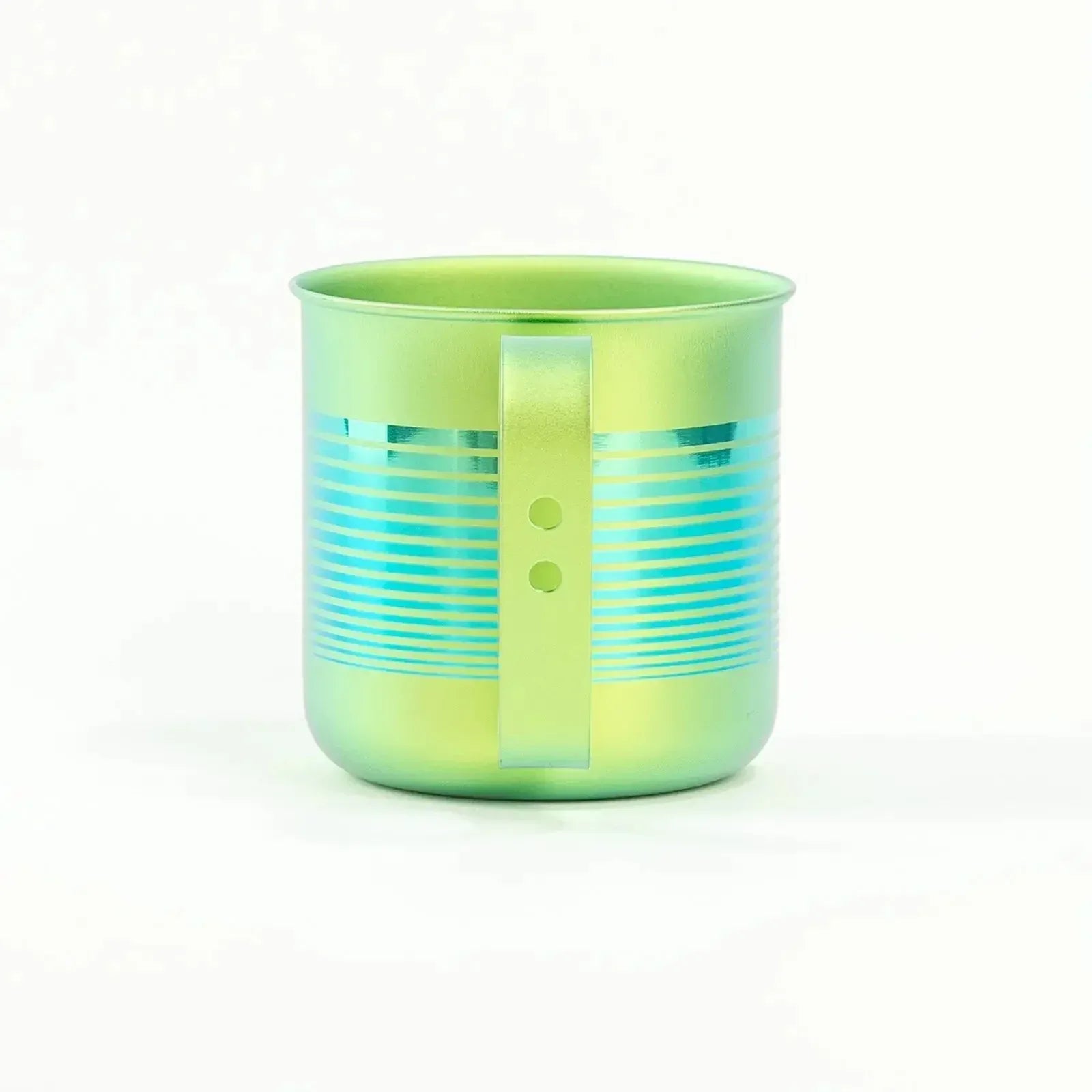 HORIE Pure Titanium Mug – 320ml Green Stripe HORIE