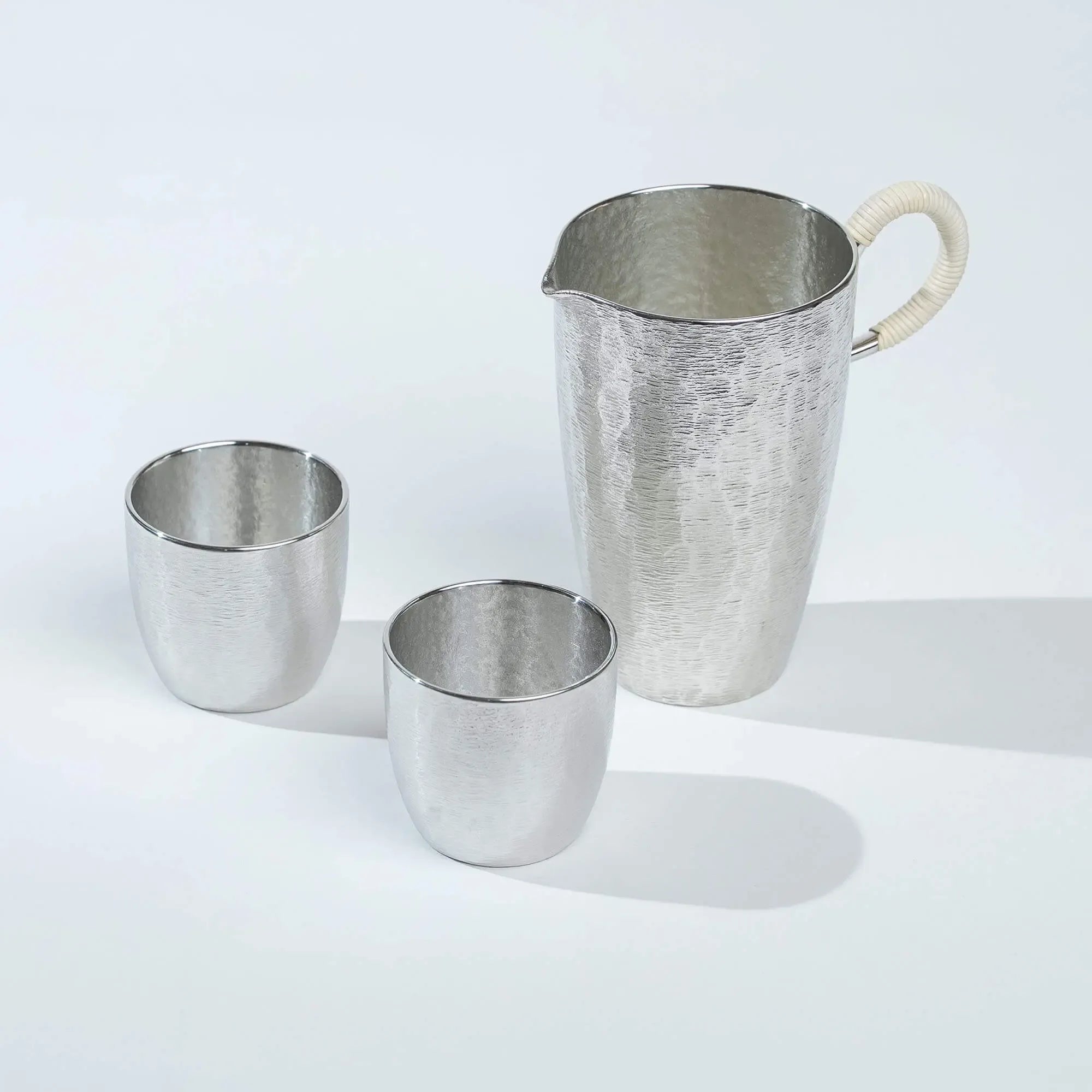 Osaka Tinware Sake Set – Hatsuse Series Osaka Tinware