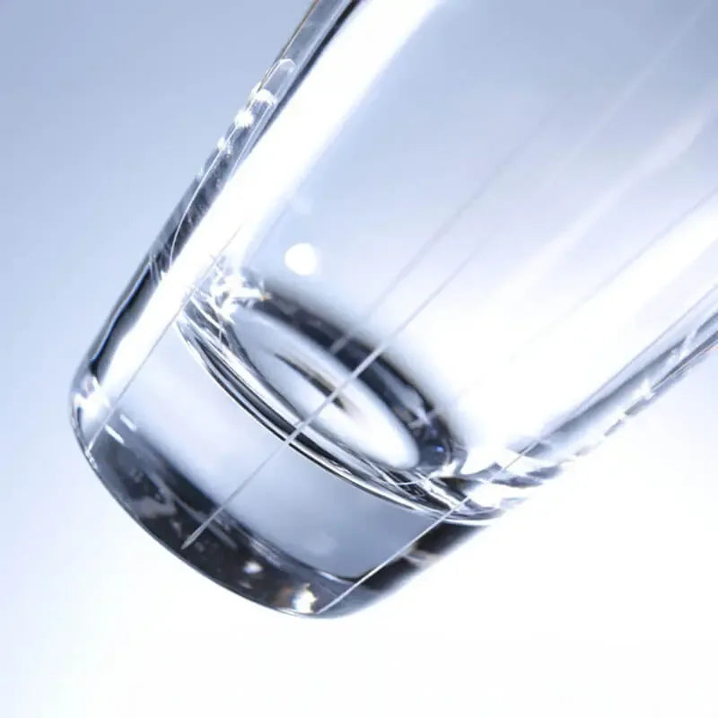 suntory highball glass 360ml striped design bottom view