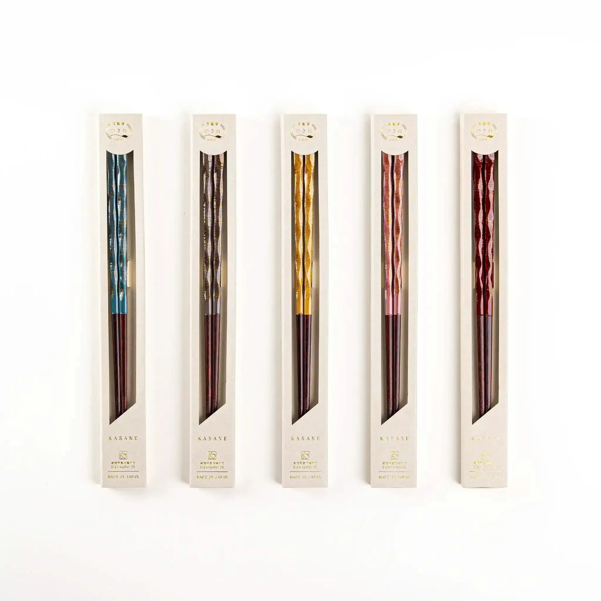 Dishwasher-Safe Wakasa Lacquer Chopsticks – 23cm (9.1in), Available in 5 Colors KyotoLux