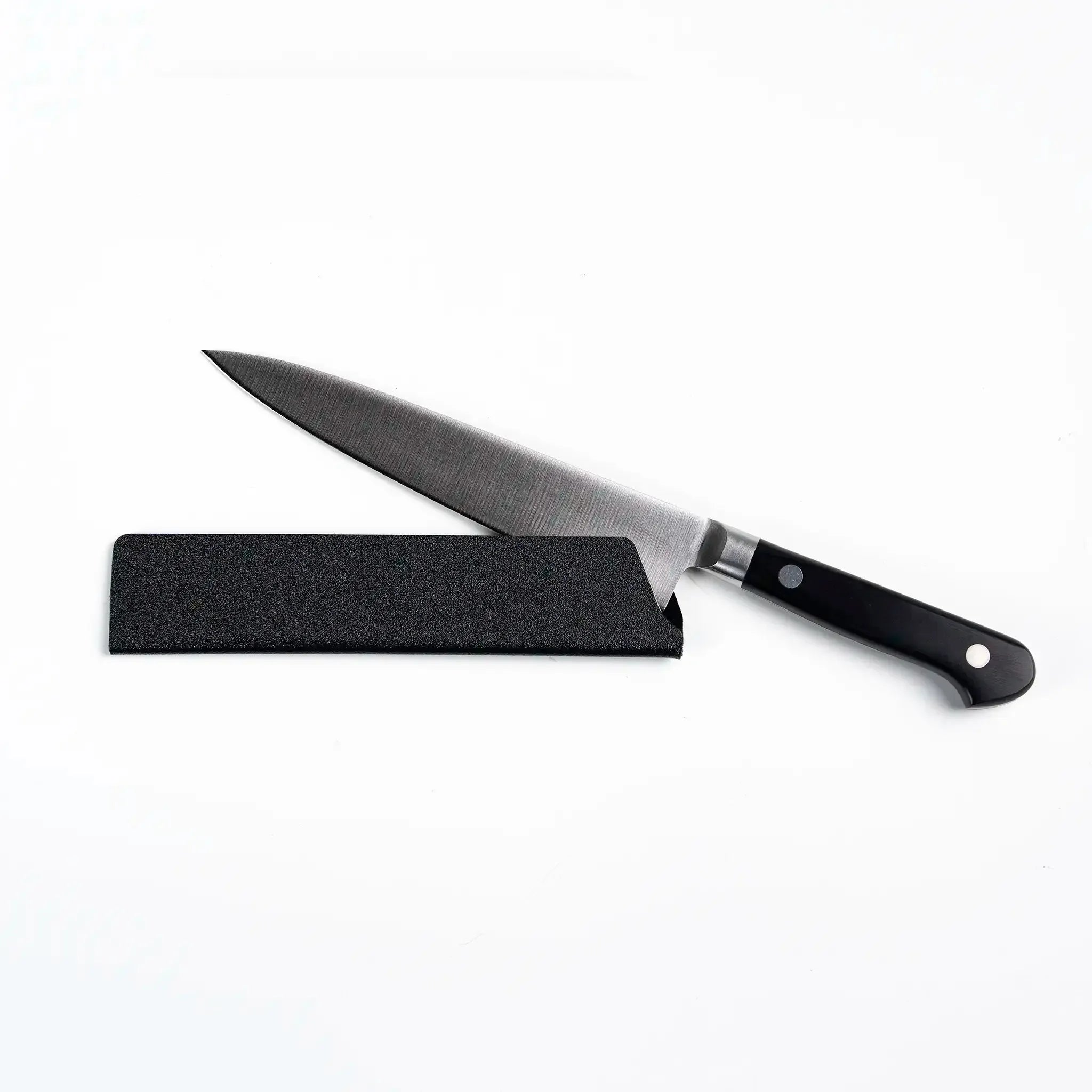 Edge Guard 150mm placed on a petty knife for blade protection.