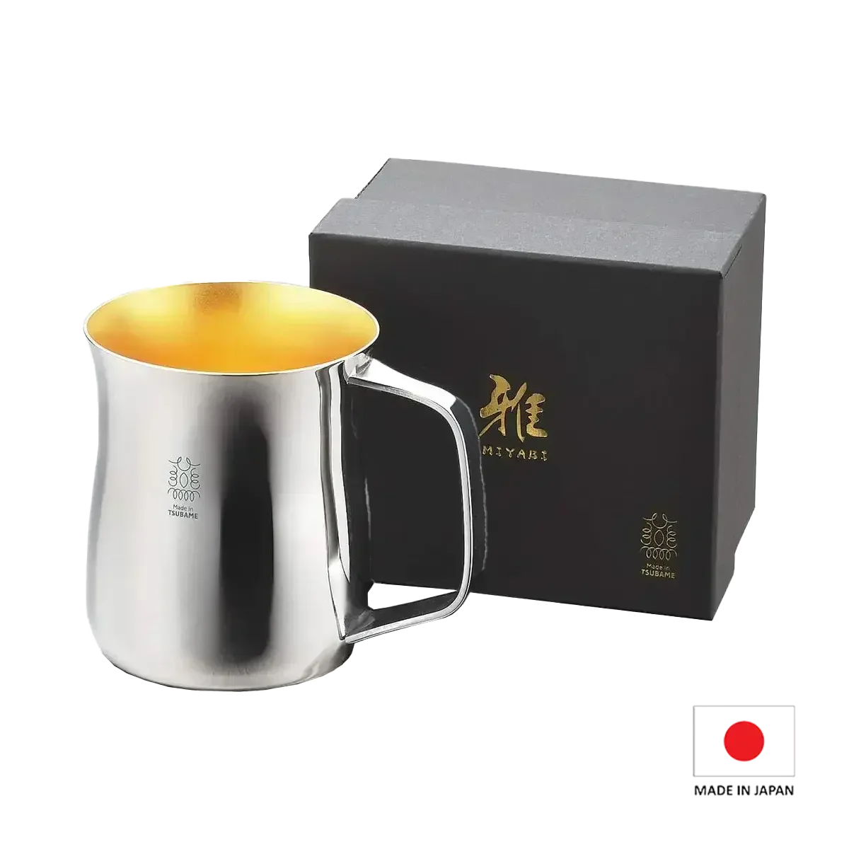 Japanese Stainless Steel Mug - 380ml Made in TSUBAME