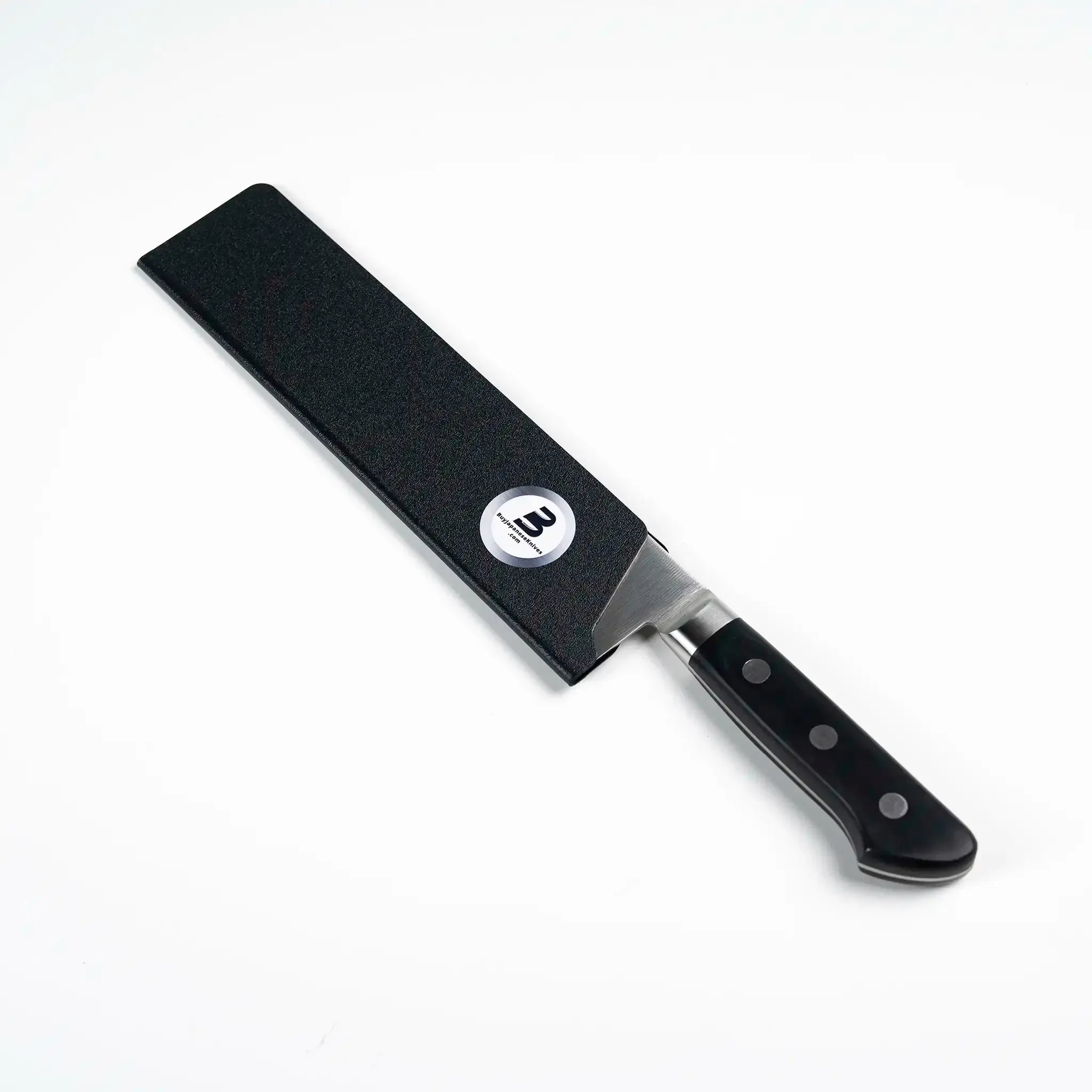 Side view of a Gyuto knife with the Edge Guard 220mm.