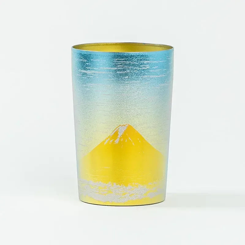 HORIE Fuji Series Double-Walled Titanium Tumbler – Gold Fuji HORIE