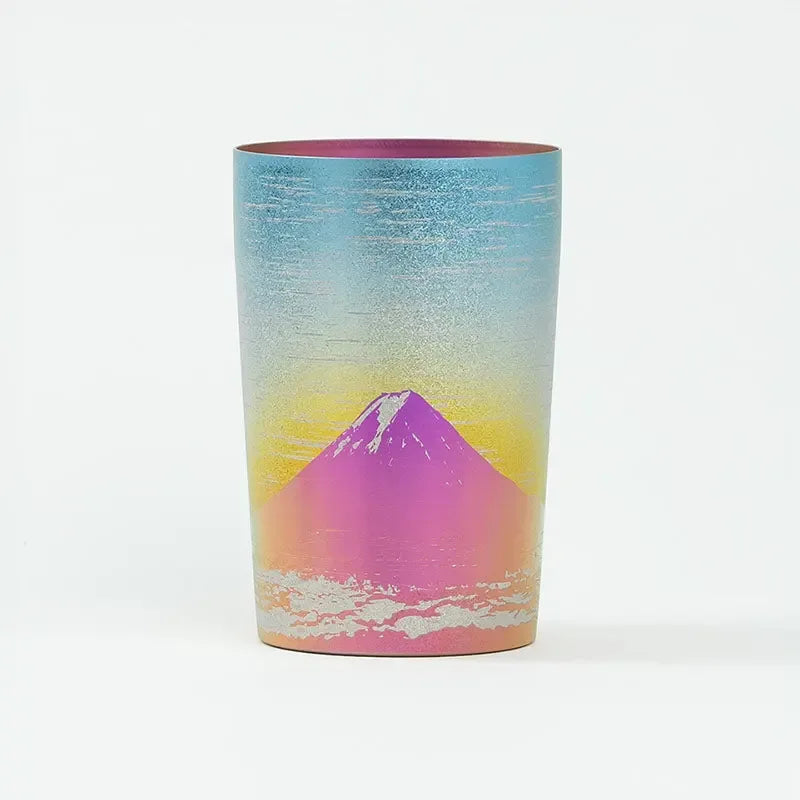 HORIE Fuji Series Double-Walled Titanium Tumbler – Pink Fuji HORIE