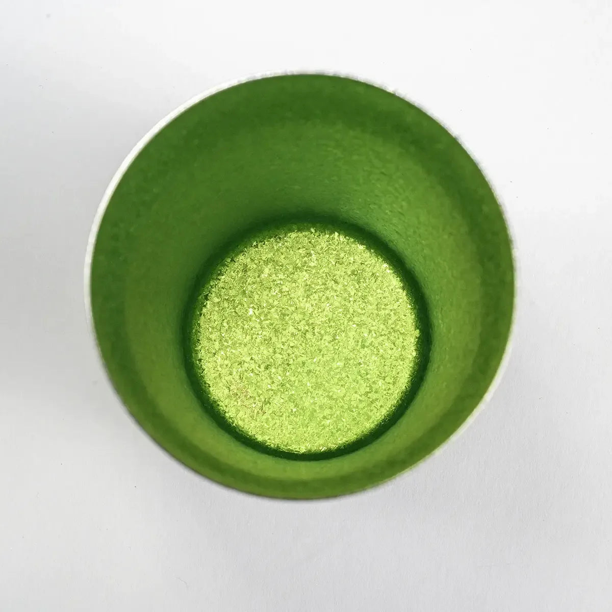 Side view of the HORIE Sandalwood Series Double-Walled Titanium Tumbler in green, showcasing the smooth, elegant surface.