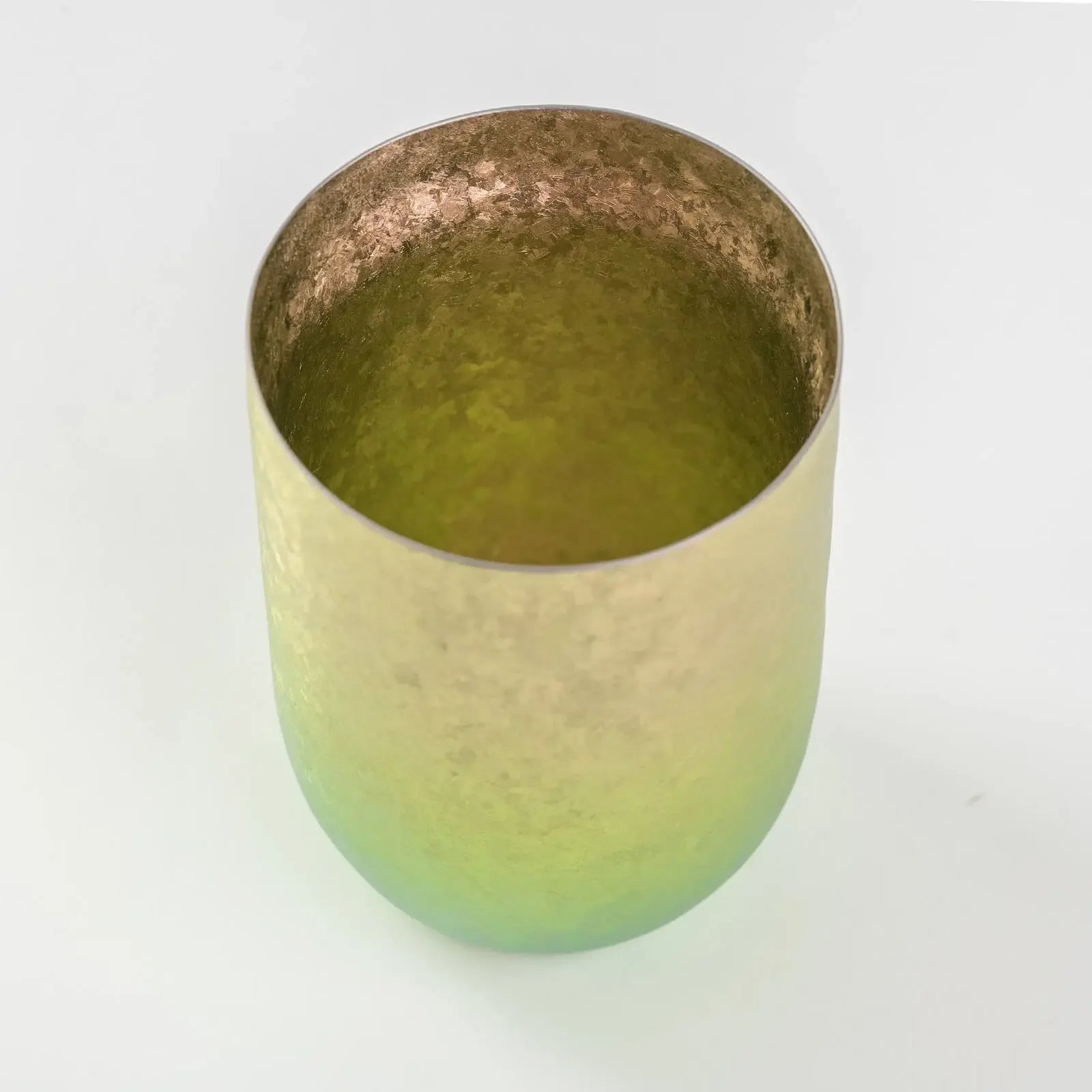 Hand holding the HORIE Kamazukuri Titanium Tumbler