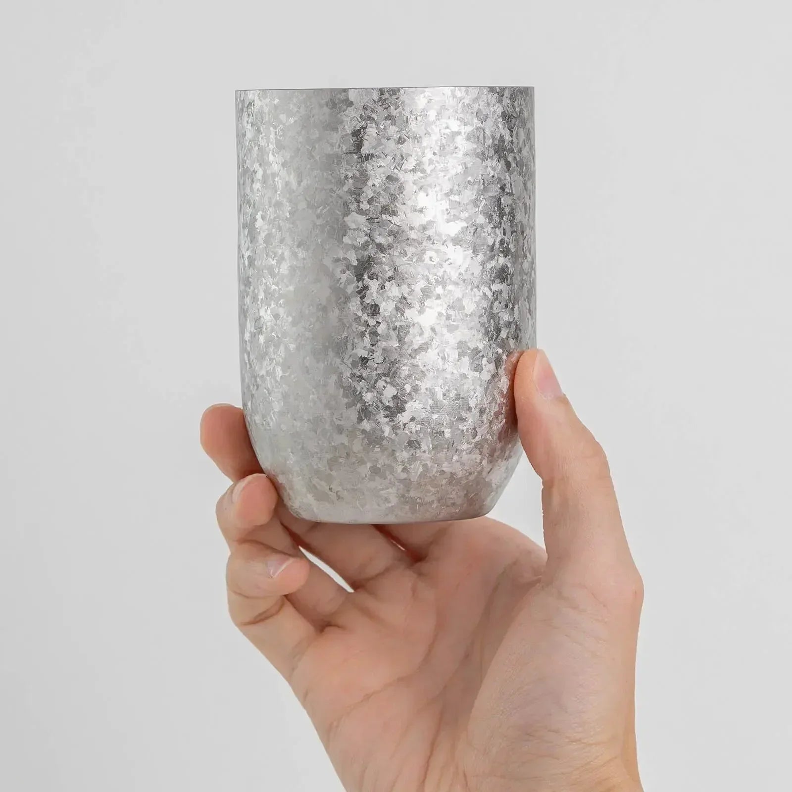 Japanese HORIE Kamazukuri Series Double Wall Titanium Tumbler Silver 400 ml HORIE