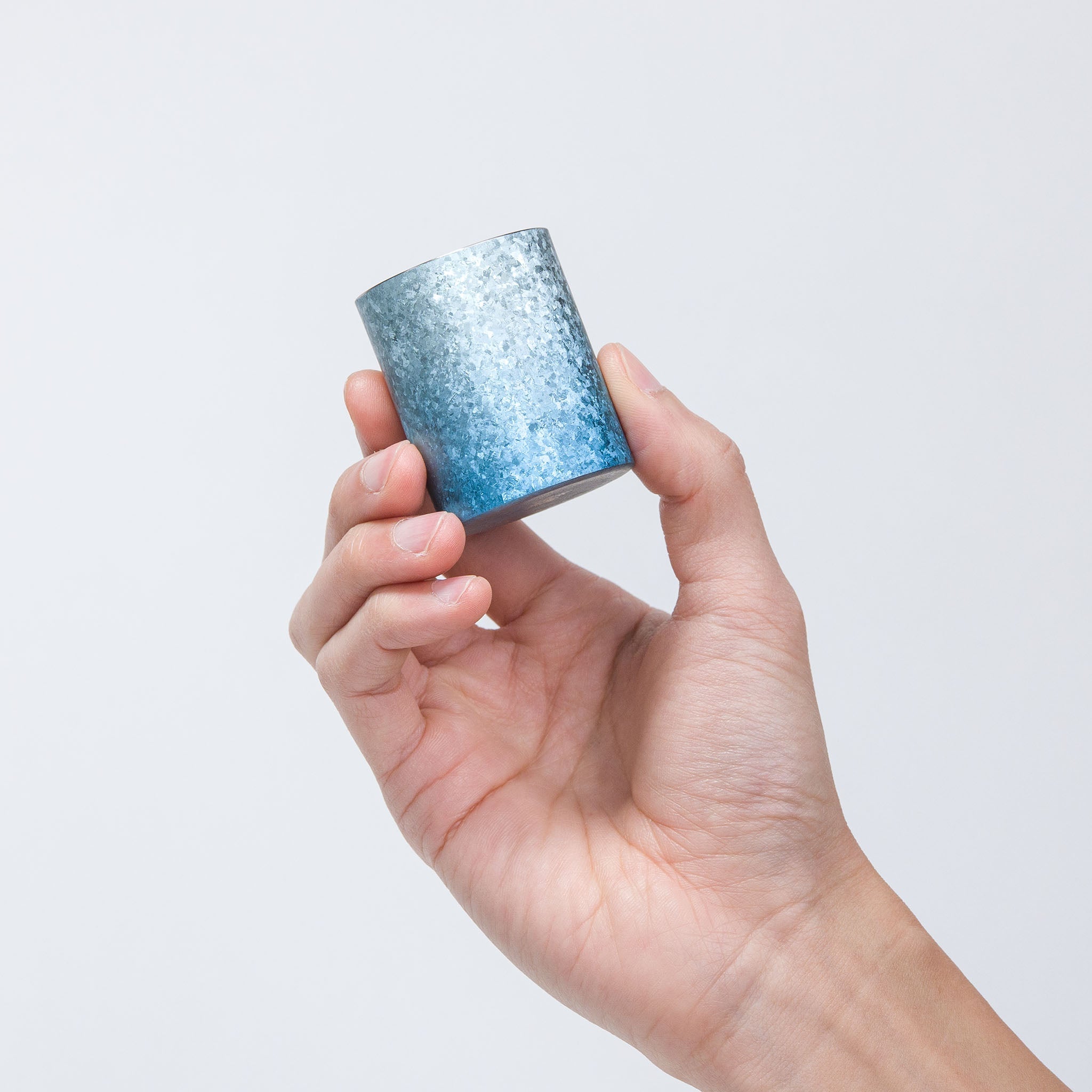 HORIE Pure Titanium Sake Cup - Aurora Blue Gradient (60ml) HORIE
