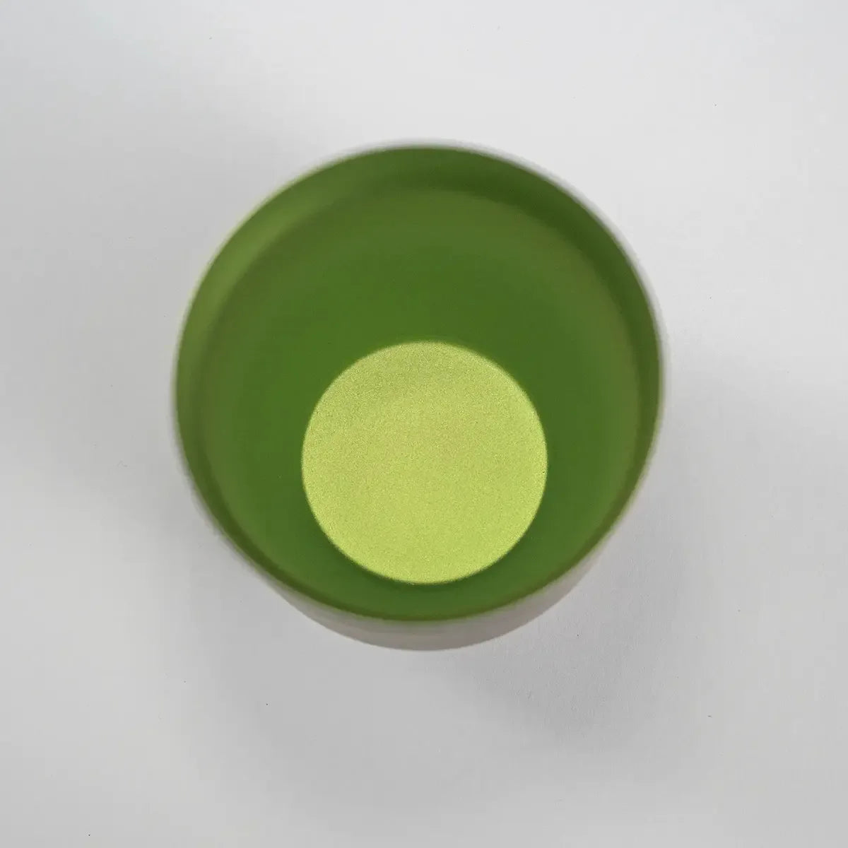 Top view of the HORIE Zen Series Double-Walled Tumbler in mint green, showing the spacious rim for easy sipping.