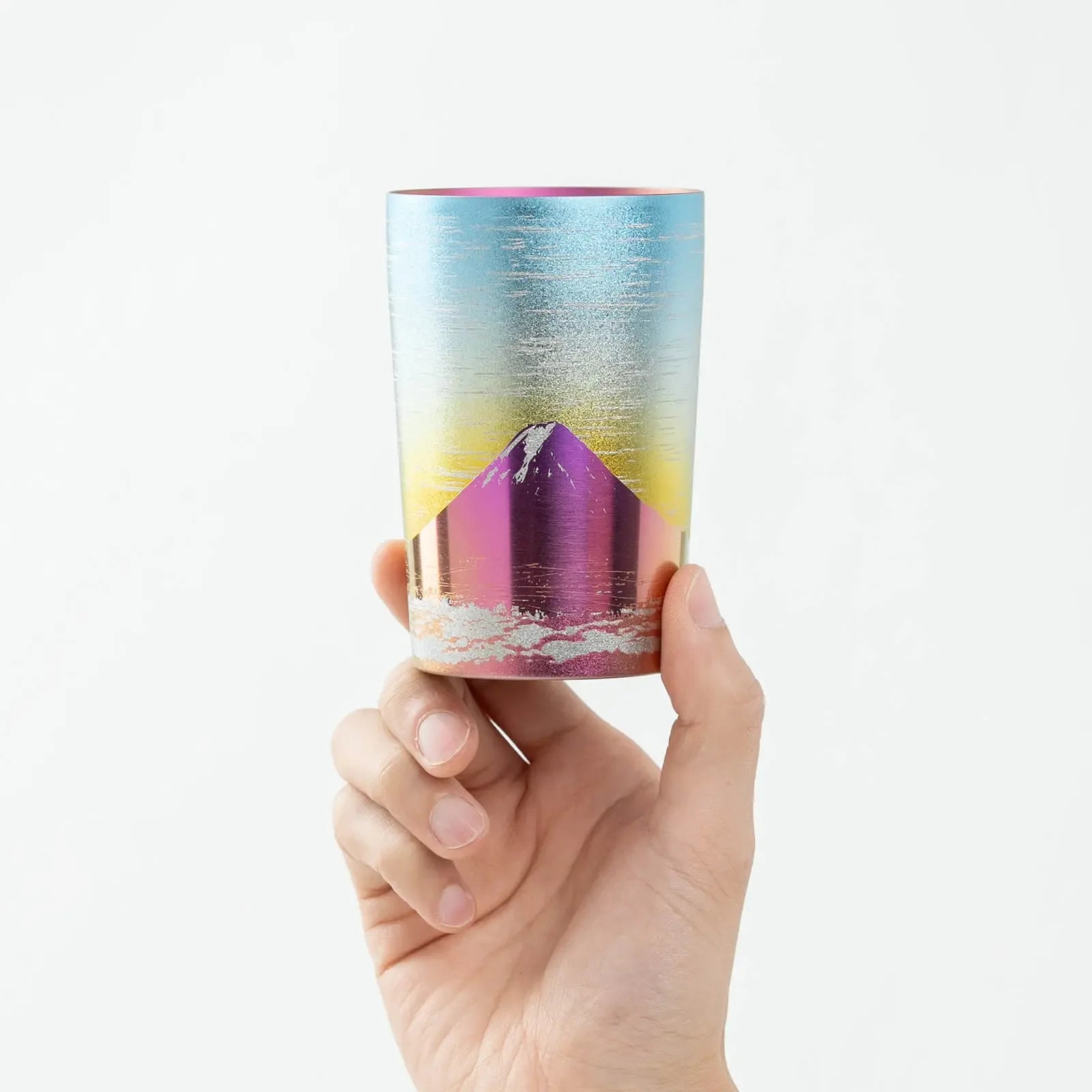 HORIE Pink Fuji double-walled titanium tumbler – 270ml