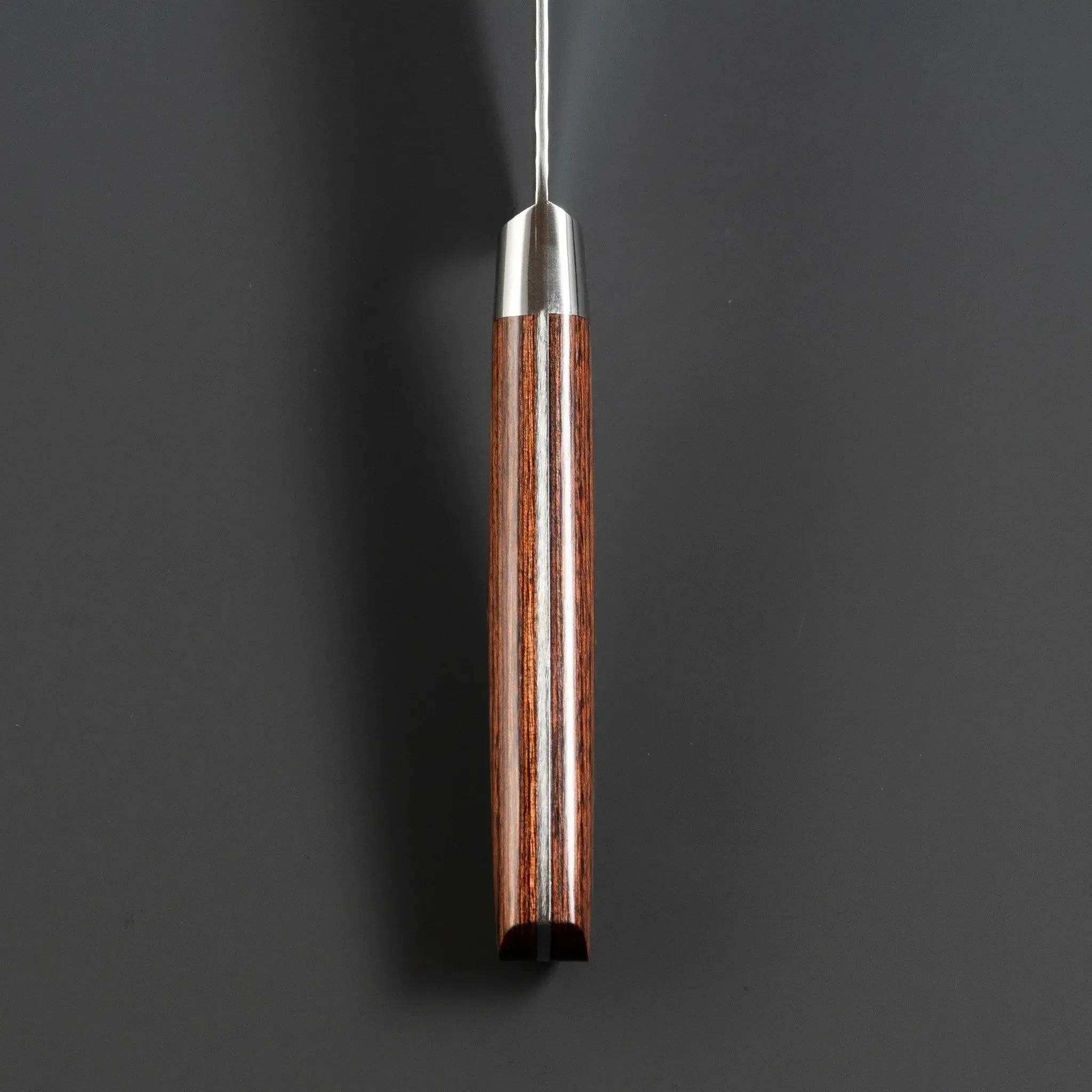 Jikko Damascus VG10 Stain Resistant Steel Gyuto Knife Handle Top View