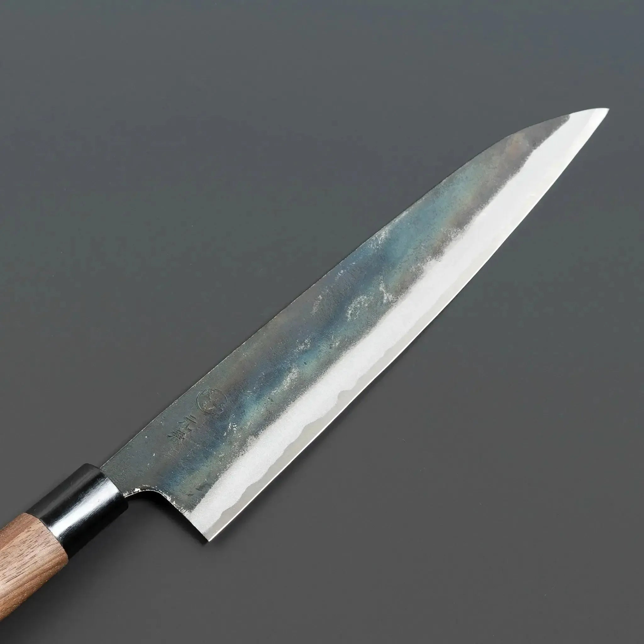 Motokane Blue Steel No.1 Gyuto Knife 240mm Blade Front View