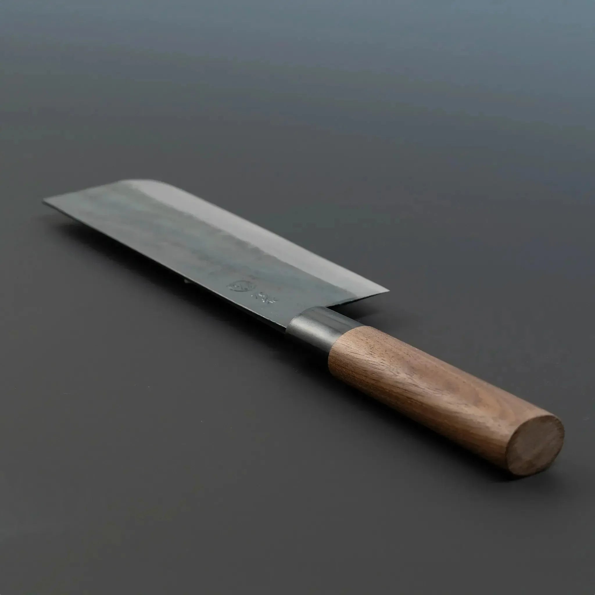 Motokane Blue Steel No.1 Nakiri Knife 165mm Handle View