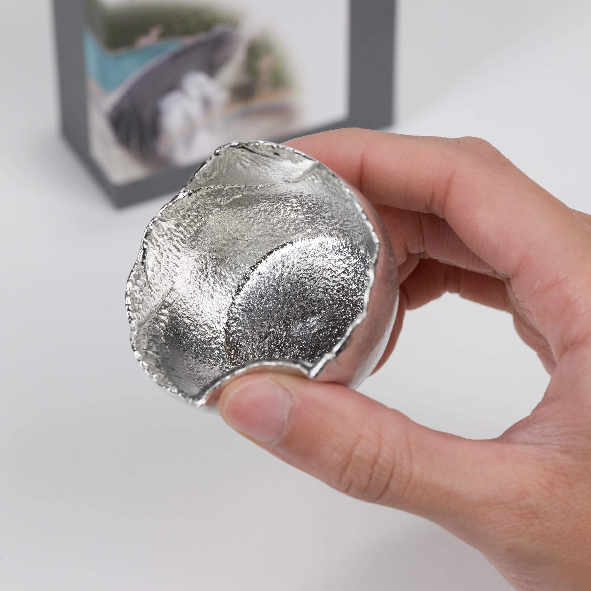 Nousaku handcrafted 100% pure tin sake cup