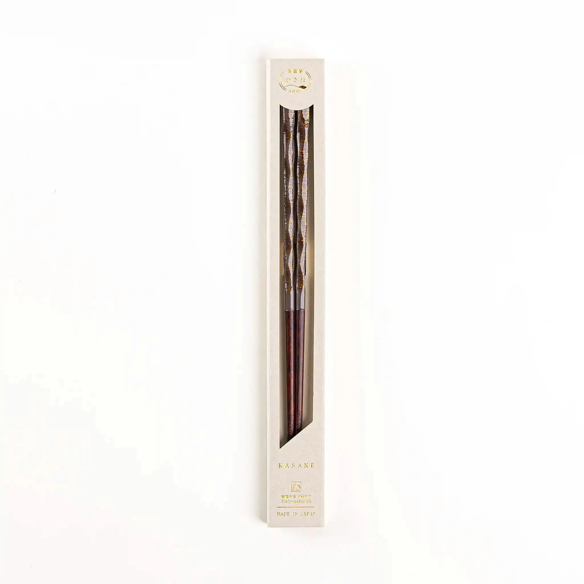 Gray Wakasa lacquer chopsticks, dishwasher-safe and 23cm (9.1in) in length.
